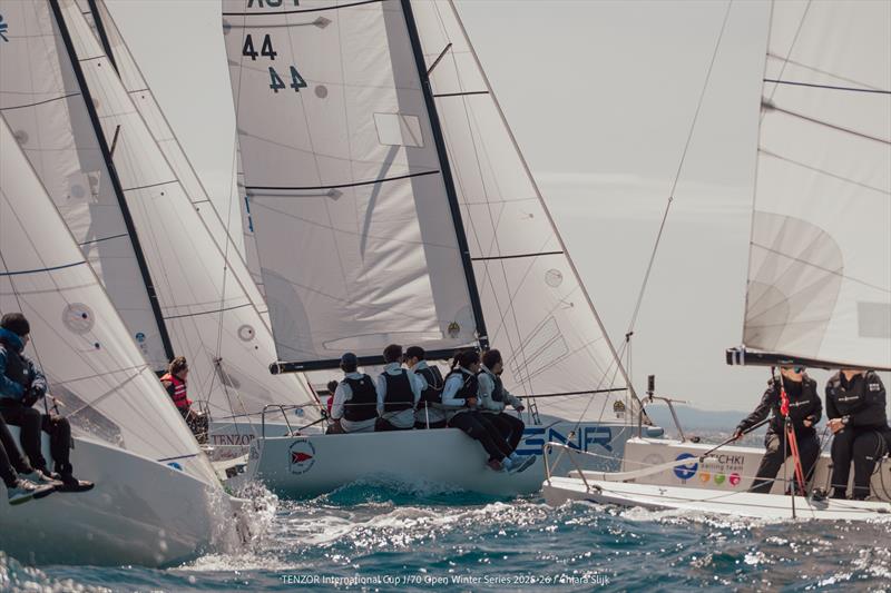Tenzor International Cup - J/70 Open Winter Series 2025/26 - Leg 6 Day 3 photo copyright Chiara Slijk taken at Tenzor Sailing Club and featuring the J70 class
