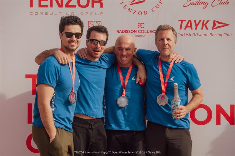 Tenzor International Cup - J/70 Open Winter Series 2025/26 - Leg 6 Prize Giving photo copyright Chiara Slijk taken at Tenzor Sailing Club and featuring the J70 class