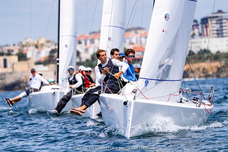 Cascais J/70 Spring Cup day 1 photo copyright Neuza Aires Pereira taken at Clube Naval de Cascais and featuring the J70 class