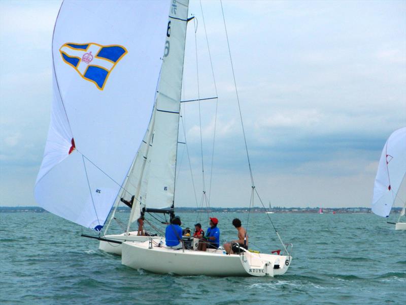 J70 Regatta at Bembridge SC photo copyright Mike Samuelson taken at Bembridge Sailing Club and featuring the J70 class