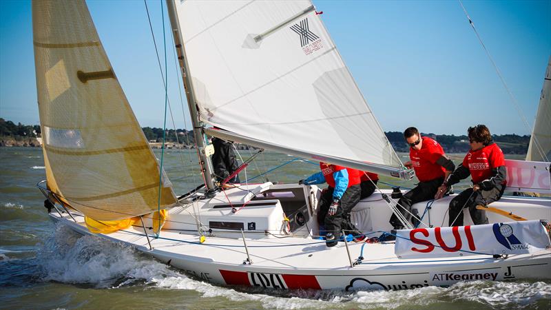 Student Yachting World Cup day 5 photo copyright Icarus Sailing Media taken at Club Nautique de Pornic and featuring the J80 class