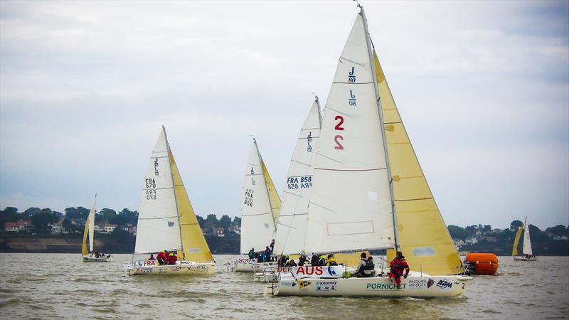 Student Yachting World Cup day 6 photo copyright Icarus Sailing Media taken at Club Nautique de Pornic and featuring the J80 class