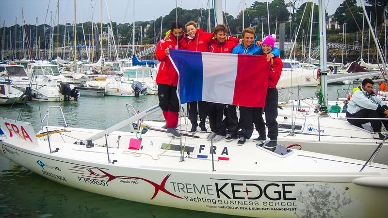 Student Yachting World Cup day 6 photo copyright Icarus Sailing Media taken at Club Nautique de Pornic and featuring the J80 class