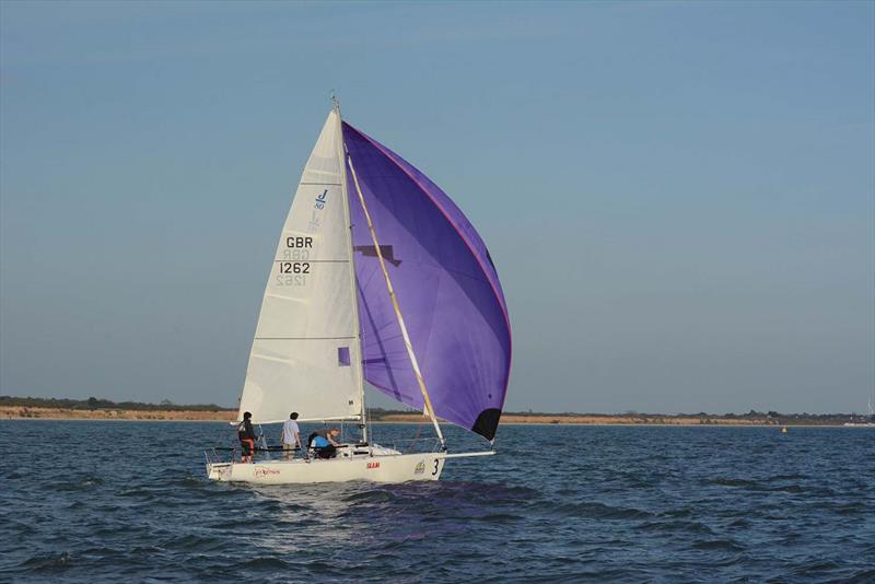 XS on day 3 of the Hamble River Early Bird Series  photo copyright Trevor Pountain taken at Hamble River Sailing Club and featuring the J80 class