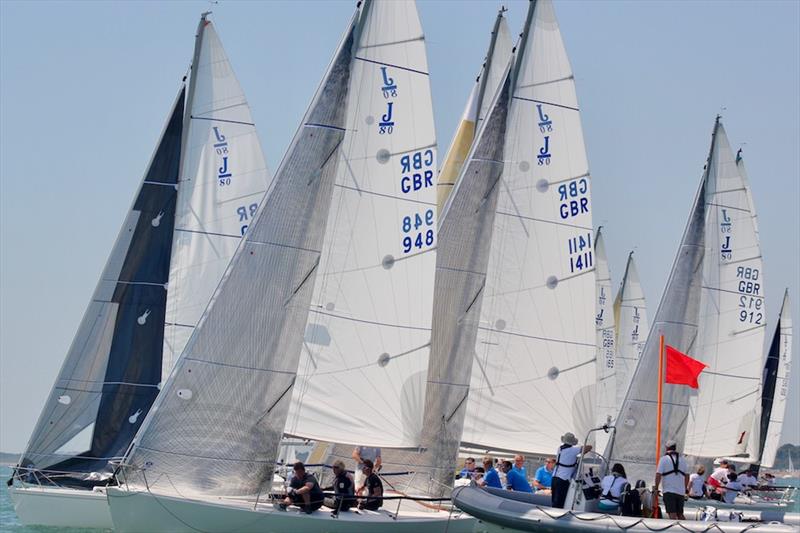 Racing at the J/80 Open Nationals at Hamble - photo © Louay Habib / RSrnYC