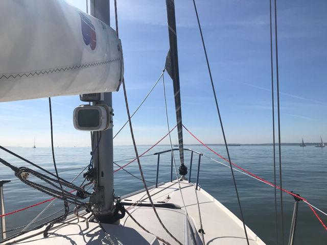 Drifting in the sunshine before the start of race 4 at the Dubarry Women's Open Keelboat Championship - photo © Louise Johnson