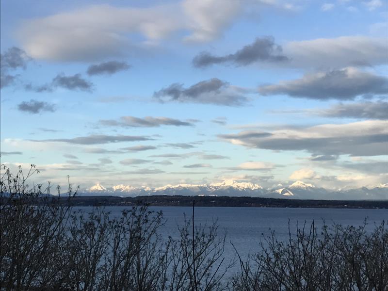 Puget Sound on a rare sunny winter morning and sans wildfire smoke, as seen from Sunset Hill Park - photo © Coreen Schmidt