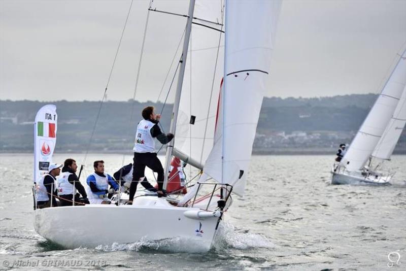 World University Sailing Championship photo copyright Michel Grimaud taken at Yacht Club de Cherbourg and featuring the J80 class