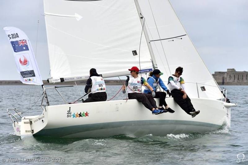 World University Sailing Championship photo copyright Michel Grimaud taken at Yacht Club de Cherbourg and featuring the J80 class