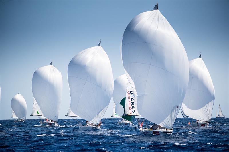 J80 fleet - Copa del Rey MAPFRE photo copyright María Muiña/Copa del Rey MAPFRE taken at Real Club Náutico de Palma and featuring the J80 class