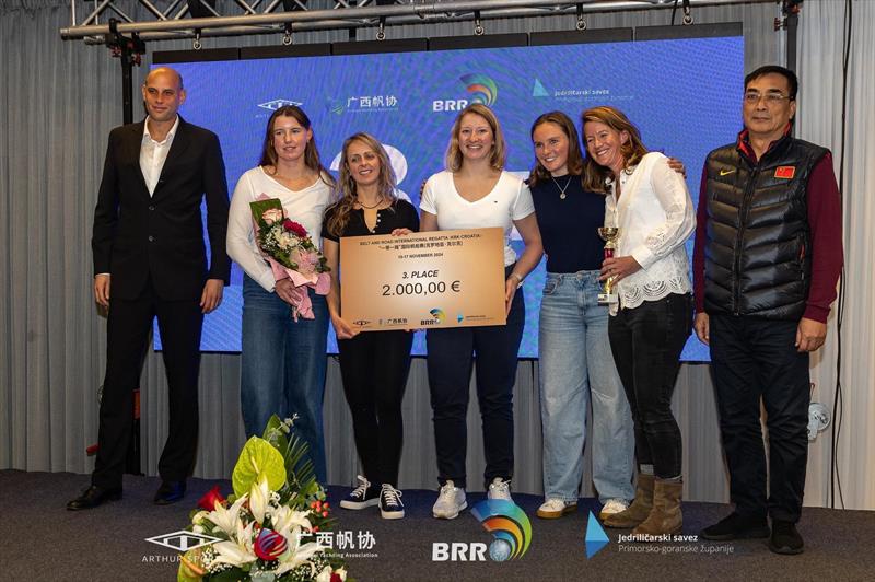 Team Ti (GBR) - Josie Gliddon, Luisa Kruger, Bella Fellows, Ruby Dent, Jo Elliott - take third place in the Belt & Road Intenational Regatta at Croatia photo copyright Jedrilicarski savez taken at  and featuring the J80 class