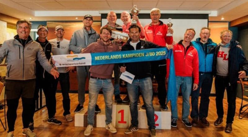 Don Juan crowned J/80 Open Dutch Champions! photo copyright j80.nl taken at R&SV Naarden and featuring the J80 class