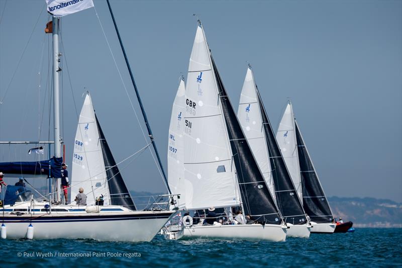 J80 Start on Sunday at the International Paint Poole Regatta 2026 - photo © Paul Wyeth / www.pwpictures.com