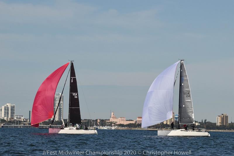 2020 J/88 Midwinter Championship photo copyright Christopher Howell taken at St. Petersburg Yacht Club, Florida and featuring the J/88 class