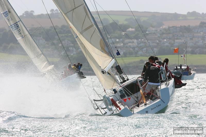 Powering upwind in the J-Cup 2009 photo copyright Tim Wright / www.photoaction.com taken at Royal Torbay Yacht Club and featuring the J92 class