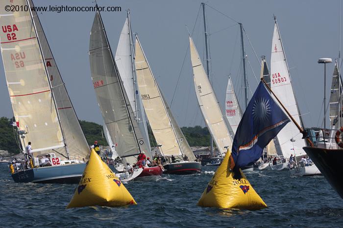 Start of the 47th Newport Bermuda Race photo copyright Leighton O'Connor / www.leightonoconnor.com taken at  and featuring the J92 class