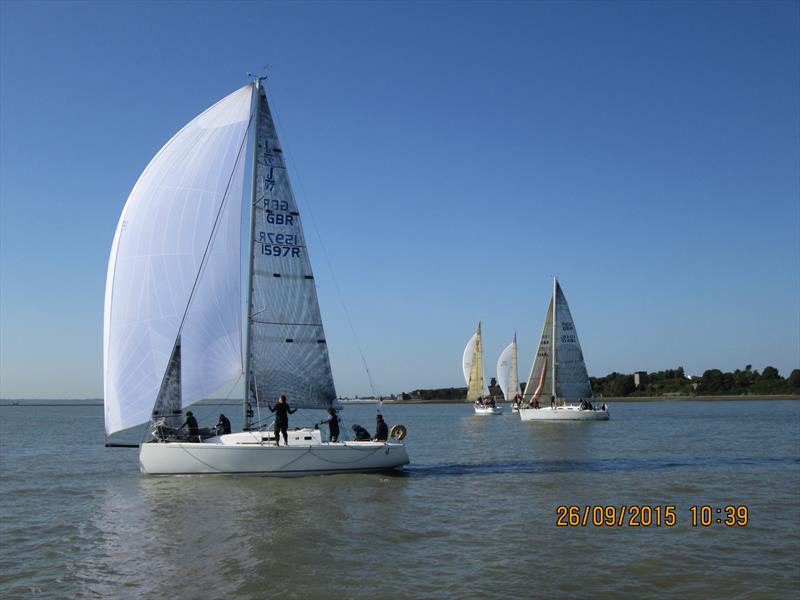 Ickle Jura was second overall in Class 1 in the Haven Series 2015 photo copyright Neale Fuller taken at Haven Ports Yacht Club and featuring the J/97 class