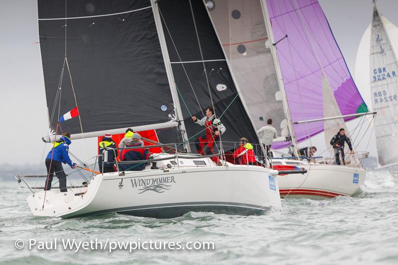 Garmin Hamble Winter Series - day 5 in early November photo copyright Paul Wyeth / www.pwpictures.com taken at Hamble River Sailing Club and featuring the J/97 class