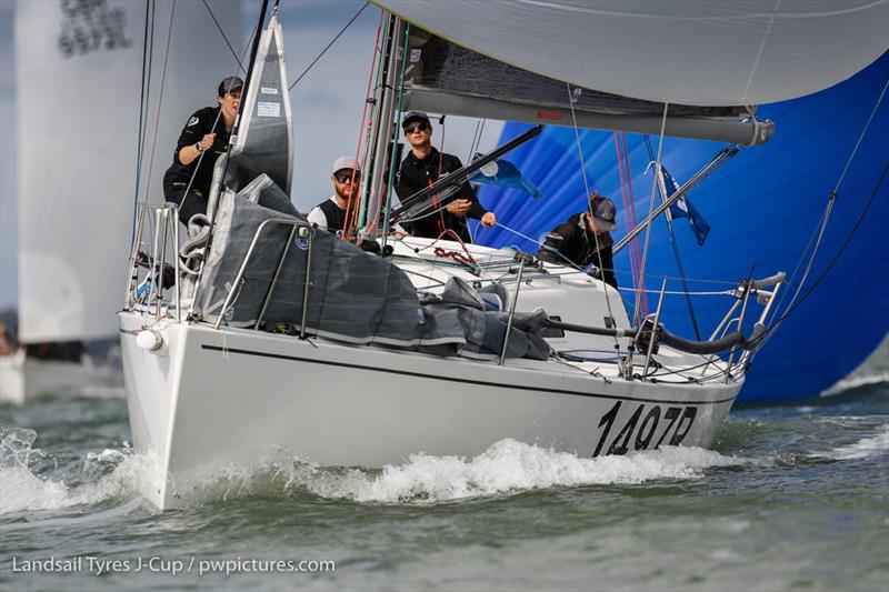 Nick Munday's J/97 Induljence on day 2 of the 2020 Landsail Tyres J-Cup - photo © Paul Wyeth / www.pwpictures.com