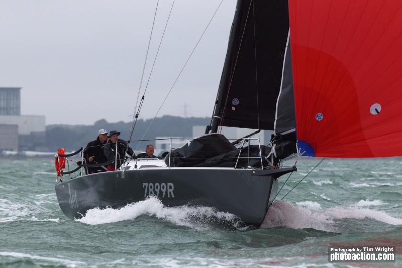 Jeff Johnstone's J/99 Jet on day 2 of the Landsail Tyres J-Cup photo copyright Tim Wright / www.photoaction.com taken at Royal Southern Yacht Club and featuring the J/99 class