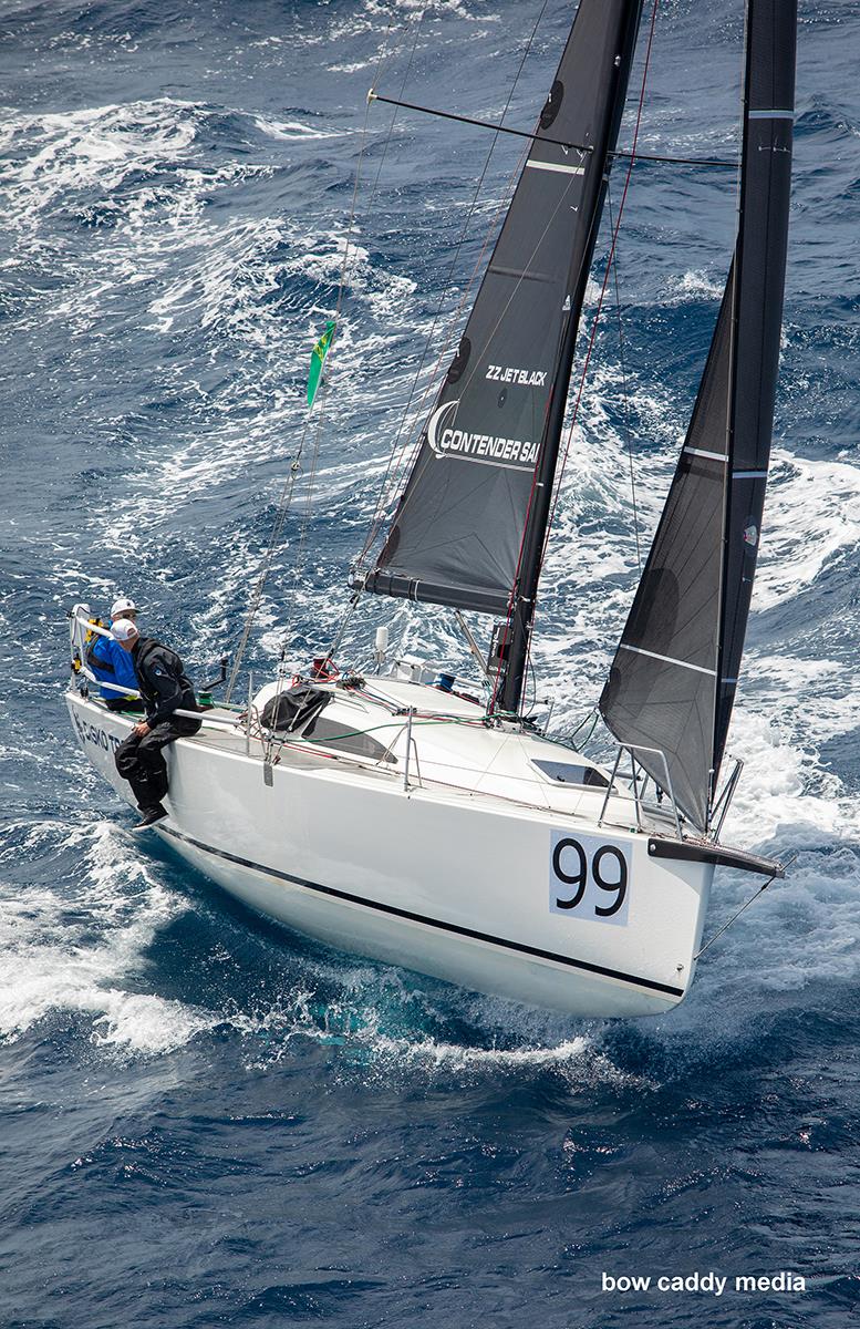 Disko Trooper Contender Sailcloth heads to sea in the 2021 Sydney Hobart Race photo copyright Bow Caddy Media taken at Cruising Yacht Club of Australia and featuring the J/99 class