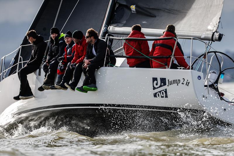 Jump 2 It - 42nd Hamble Winter Series - Week 5 photo copyright Paul Wyeth / www.pwpictures.com taken at Hamble River Sailing Club and featuring the J/99 class