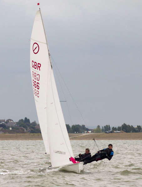 Two Dutch and one German teams join the UK fleet for the Javelin nationals photo copyright Chas Bedford taken at Isle of Sheppey Sailing Club and featuring the Javelin class