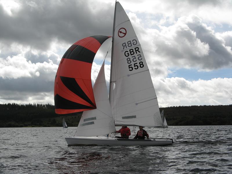 Nick Arran and Andy Cross in their Javelin at the Kielder Water September Open photo copyright John Scullion taken at Kielder Water Sailing Club and featuring the Javelin class