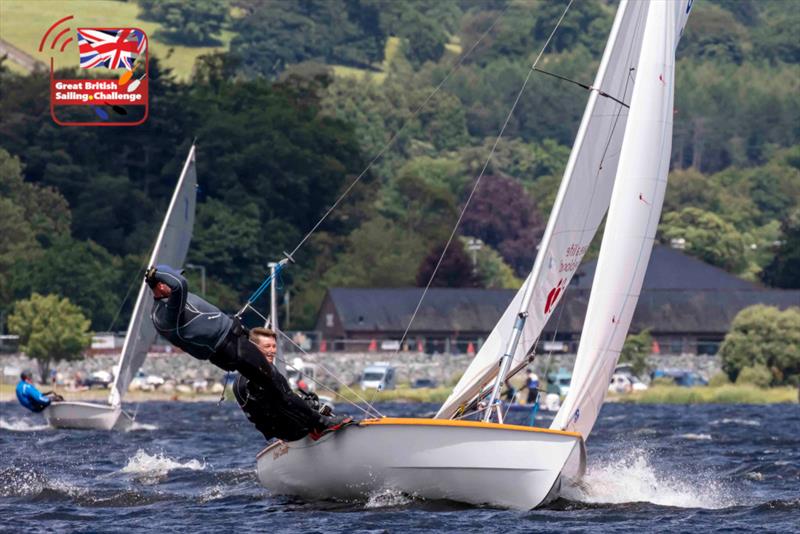 Eddy and Neil Reid during the Bala Long Distance Weekend 2022 photo copyright Tim Olin / www.olinphoto.co.uk taken at Bala Sailing Club and featuring the Javelin class