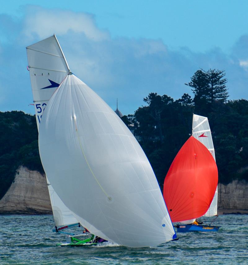 Javelin gennakers - Sanders Memorial Cup photo copyright Missy Cochrane taken at  and featuring the Javelin Skiff class