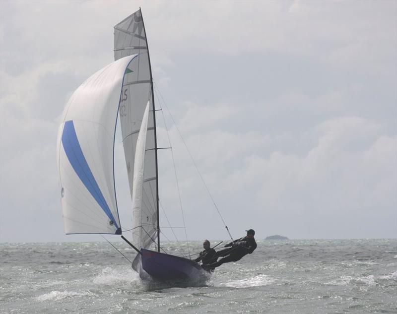 “The Heavies”, and Champions, (Peter Precey and Hamish Hey) on Insidious Fix - 2019 National Javelin Championship photo copyright Howick Sailing Club taken at  and featuring the Javelin Skiff class