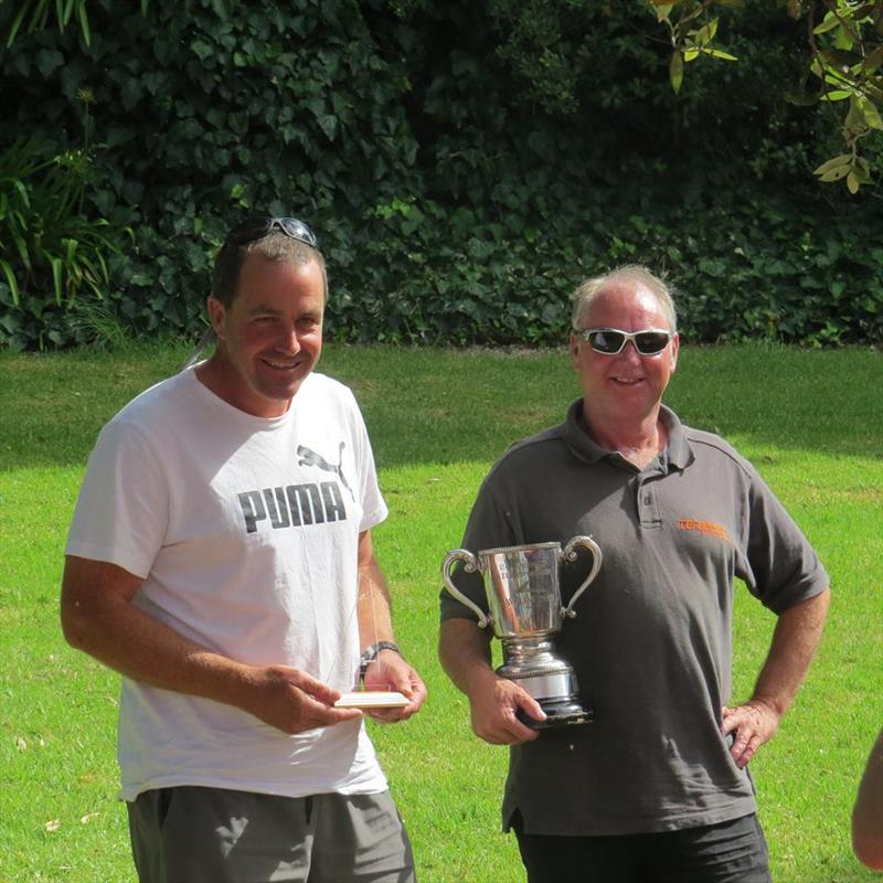 The Winners with Ray Eady trophy - 2019 National Javelin Championship photo copyright Howick Sailing Club taken at  and featuring the Javelin Skiff class