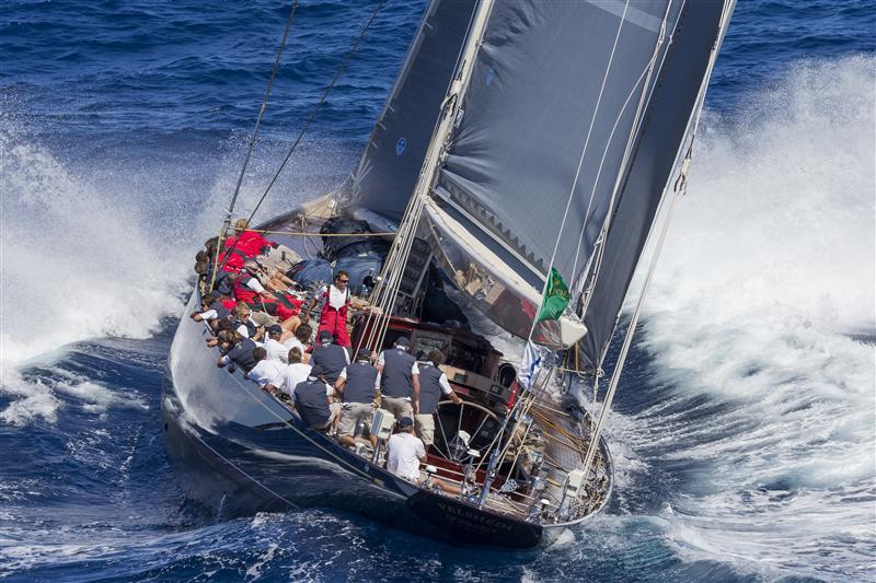 J Class yachts at the Maxi Yacht Rolex Cup in Sardinia Day 2