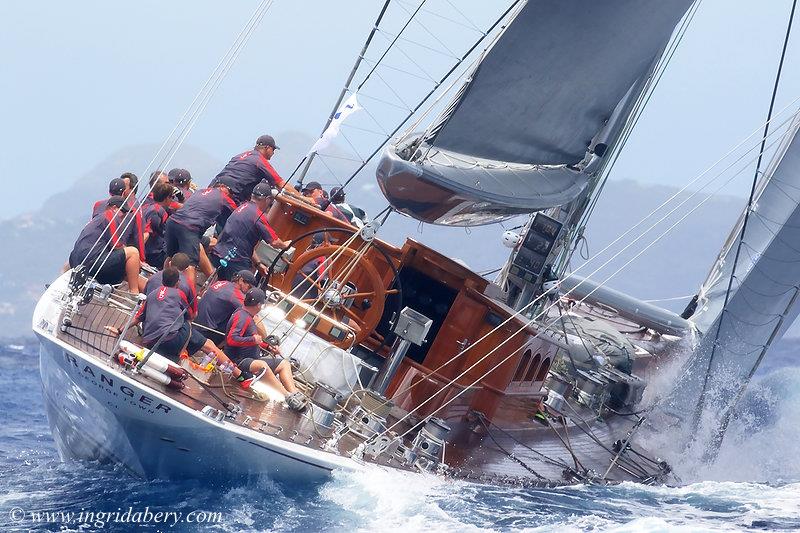 J Class at the Saint Barths Bucket regatta day 2 photo copyright Ingrid Abery / www.ingridabery.com taken at Saint Barth Yacht Club and featuring the J Class class