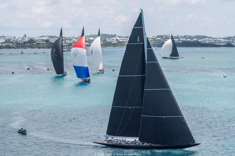 J Class Exhibition Race ahead of the 35th America's Cup Match photo copyright ACEA 2017 / Ricardo Pinto taken at  and featuring the J Class class