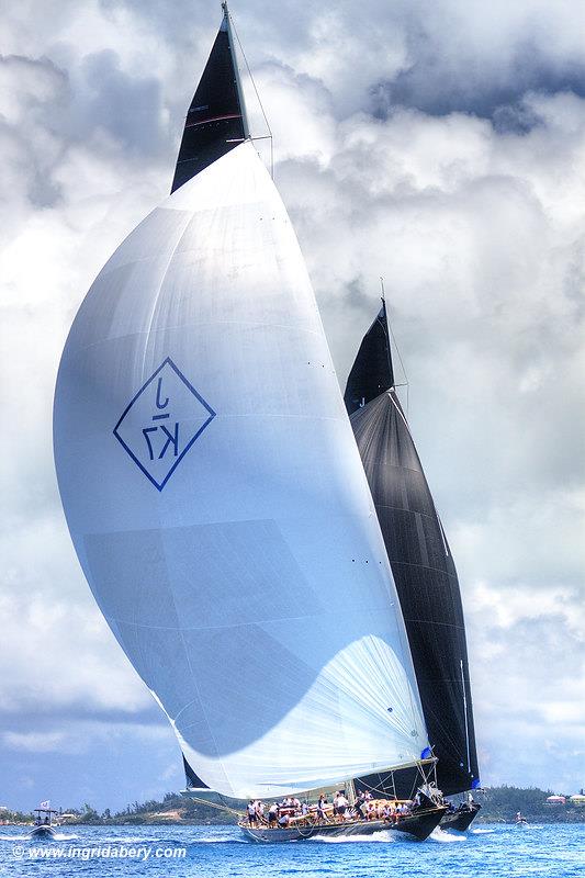 Racing on the final day of the America's Cup J Class Regatta in Bermuda photo copyright Ingrid Abery / www.ingridabery.com taken at  and featuring the J Class class