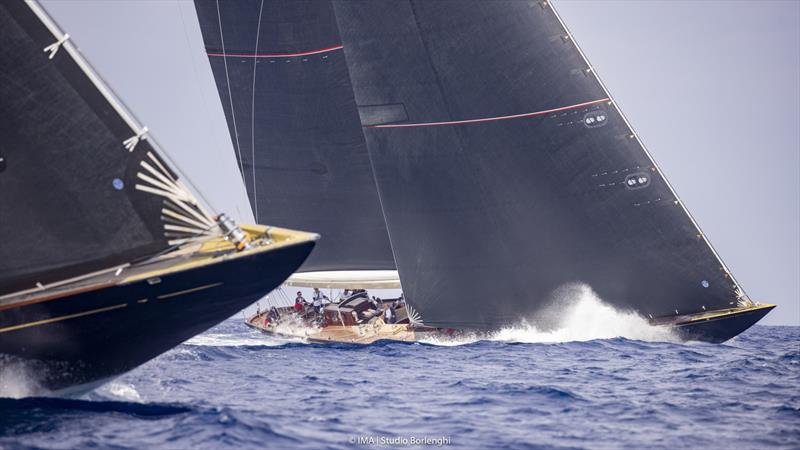 Valsheda and Topax resume their rivalry at Les Voiles de Saint-Tropez photo copyright IMA | Studio Borlenghi taken at Société Nautique de Saint-Tropez and featuring the J Class class