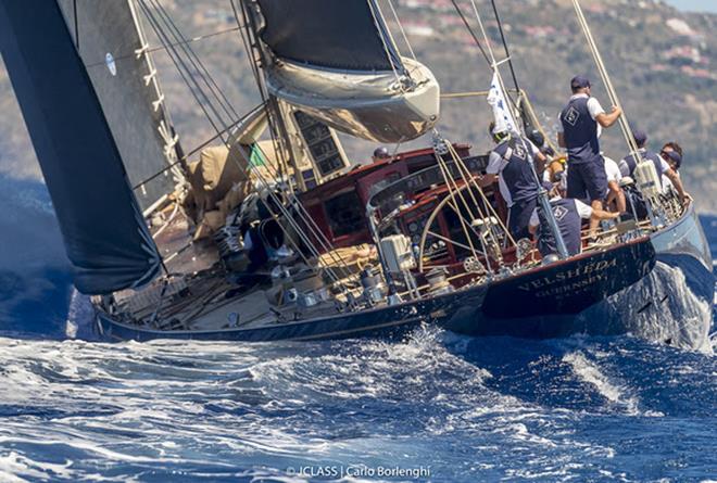 Velsheda - St Barths Bucket Regatta 2018 photo copyright J Class / Carlo Borlenghi taken at  and featuring the J Class class