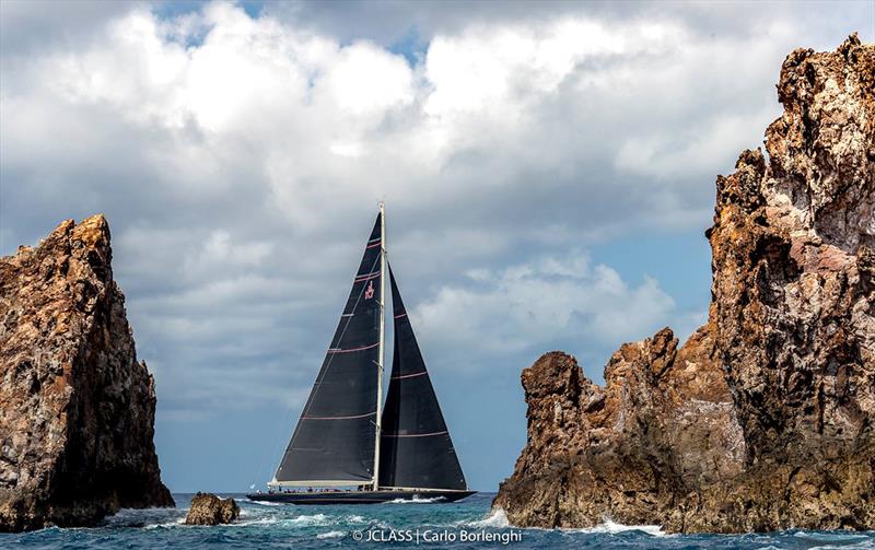 St. Barths Bucket Regatta 2018 - Day 3 photo copyright Carlo Borlenghi taken at  and featuring the J Class class