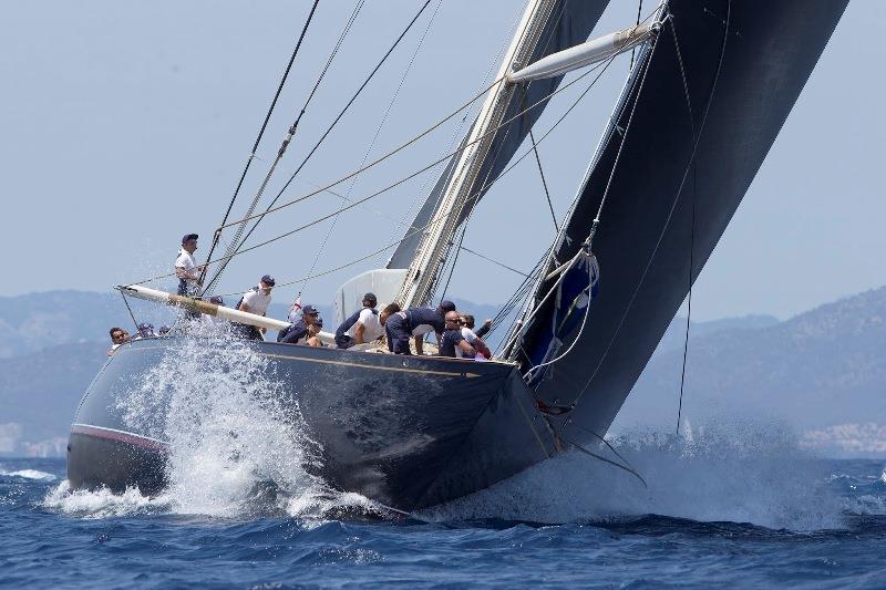 Velsheda stormed around the course to take the overall Superyacht Cup trophy photo copyright Claire Matches / www.clairematches.com taken at Real Club Náutico de Palma and featuring the J Class class