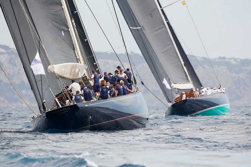 Velsheda and Topaz - 2019 Superyacht Cup Palma - photo © Sailing Energy