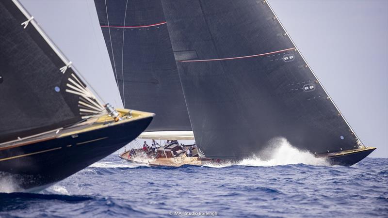 There was close competition throughout the week between the Js Velsheda and Topaz photo copyright IMA / Studio Borlenghi taken at Yacht Club Costa Smeralda and featuring the J Class class