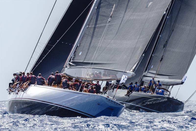 J Class racing at the St Barth's Bucket photo copyright Tino Baum taken at Saint Barth Yacht Club and featuring the J Class class
