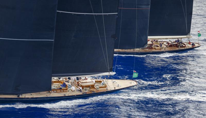 J Class yachts Velsheda and Topaz, Maxi Yacht Rolex Cup 2021 photo copyright Rolex / Carlo Borlenghi taken at Yacht Club Costa Smeralda and featuring the J Class class