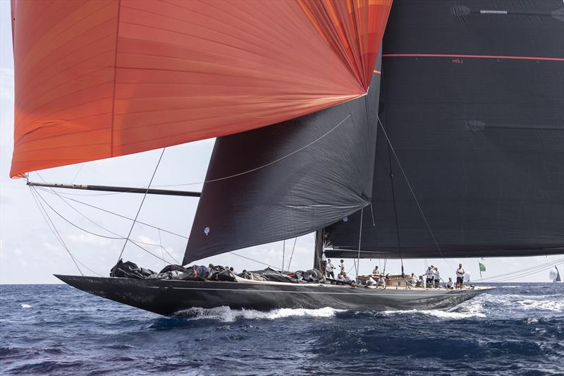 Now campaigned by a Swedish trio of owners, the mighty J Svea won today under time correction - Maxi Yacht Rolex Cup - Yacht Club Costa Smeralda  Day 1, September 5, 2022 photo copyright Francesco Ferri  IMA / Studio Borlenghi taken at Yacht Club Costa Smeralda and featuring the J Class class