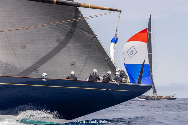 J Class racing on day 2 at the Maxi Yacht Rolex Cup photo copyright Francesco Ferri / Studio Borlenghi taken at Yacht Club Costa Smeralda and featuring the J Class class