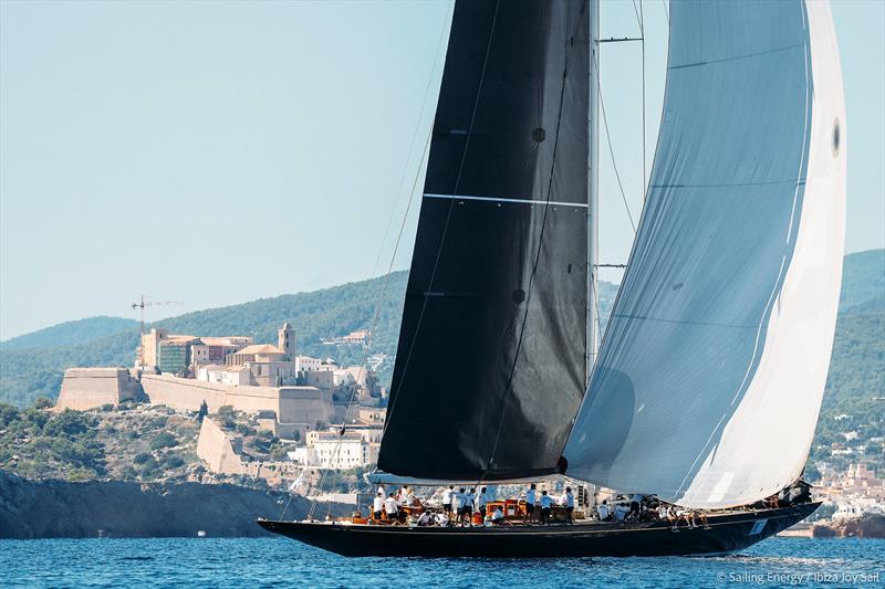 Ibiza JoySail Day 1: J-Class with Dalt Vila in the background - photo © Sailing Energy