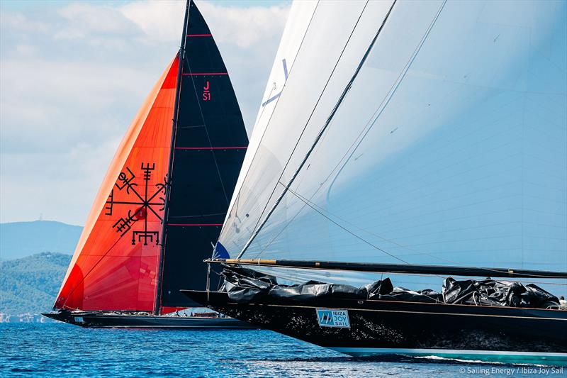 Ibiza JoySail Day 3: The J-Class Svea and Topaz in action photo copyright Sailing Energy taken at  and featuring the J Class class