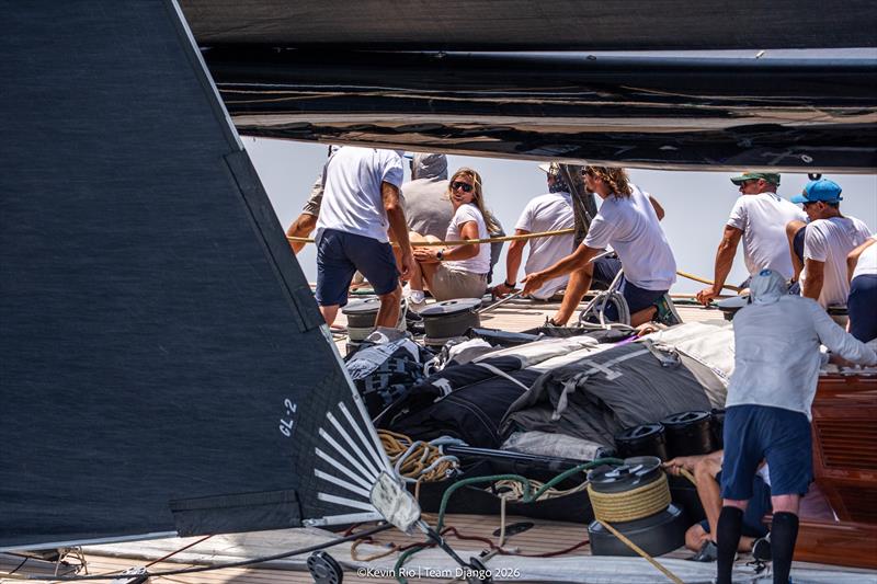 A new chapter for Hanuman with training days in Palma photo copyright Kevin Rio / Team Django 2026 taken at  and featuring the J Class class