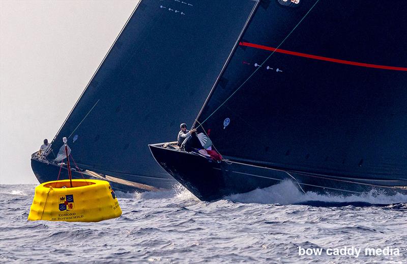 J Class racing on D5 of Les Voiles de Saint Tropez 2026 photo copyright Bow Caddy Media taken at Société Nautique de Saint-Tropez and featuring the J Class class